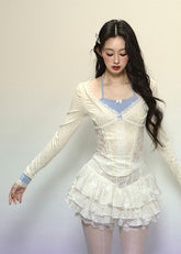 Daydream Lace Halter Slim Fit Top